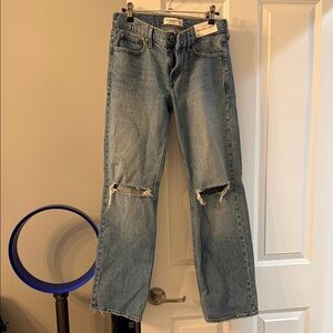 Abercrombie & Fitch Blue Boyfriend Jeans